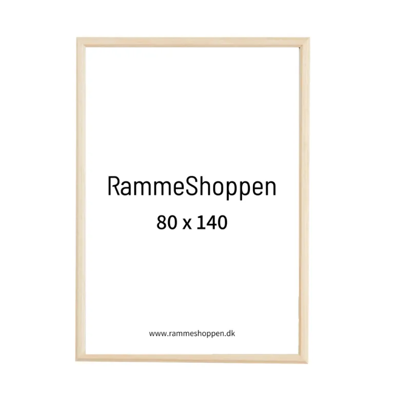 Birketræsramme - 80 x 140 cm - Type 811