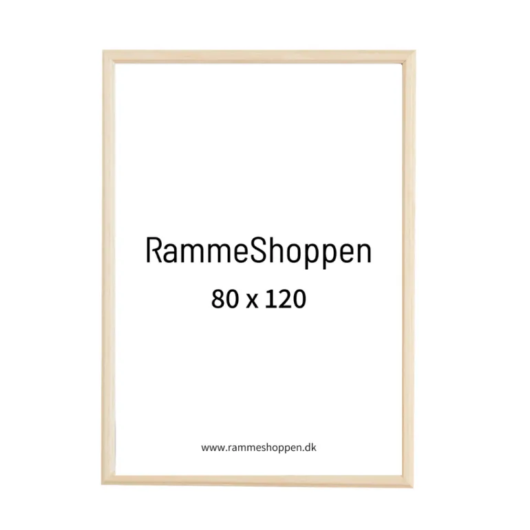 Birketræsramme - 80 x 120 cm - Type 811