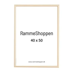 Birketræsramme, smal - 40 x 50 cm - Type 810