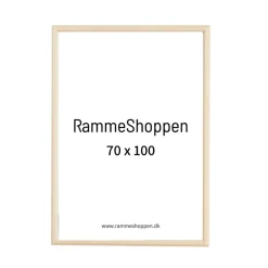 Birketræsramme, smal - 70 x 100 cm - Type 810