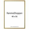 Guld aluramme, mat, smal - 40x50 cm - Type 9043