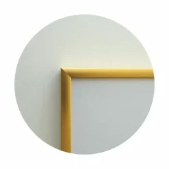 Guld aluramme, mat, smal - 42x60 (A2) cm - Type 9043