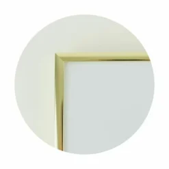 Guldramme, aluminium, blank, smal, 80 x 100 cm, Type 9012