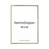 Guldramme, aluminium, blank, smal, 40 x 60 cm, Type 9012