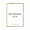 Guldramme, aluminium, blank, smal, 18 x 24 cm, Type 9012