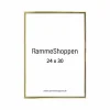Guldramme, aluminium, blank, smal, 24 x 30 cm, Type 9012