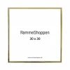 Guldramme, aluminium, blank, smal, 30 x 30 cm, Type 9012