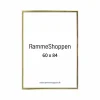 Guldramme, aluminium, blank, smal, 60 x 84 cm, A1, Type 9012