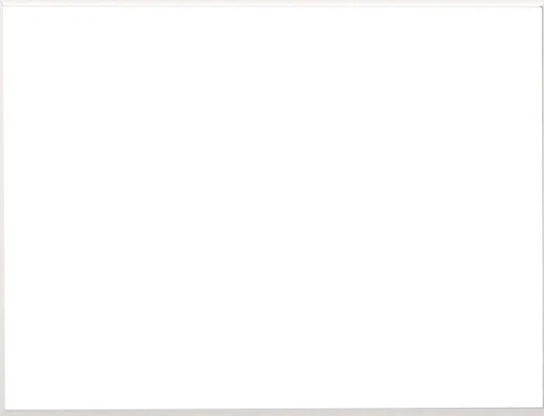 Hvid aluramme, blank, smal, 21 x 30 cm, A4, Type 9006