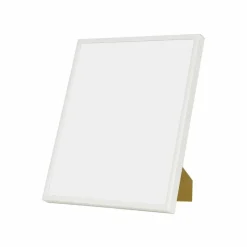 Hvid aluramme, blank, smal, 24 x 30 cm, Type 9006