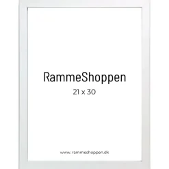 Hvid MDF ramme, smal, Type 2112