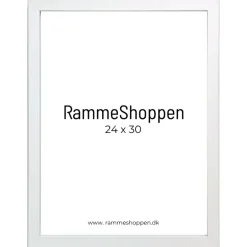 Hvid MDF ramme, smal, Type 2112