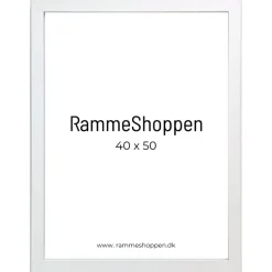 Hvid MDF ramme, smal, Type 2112