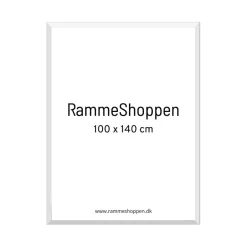 Hvid træramme, 100 x 140 cm, Type 861