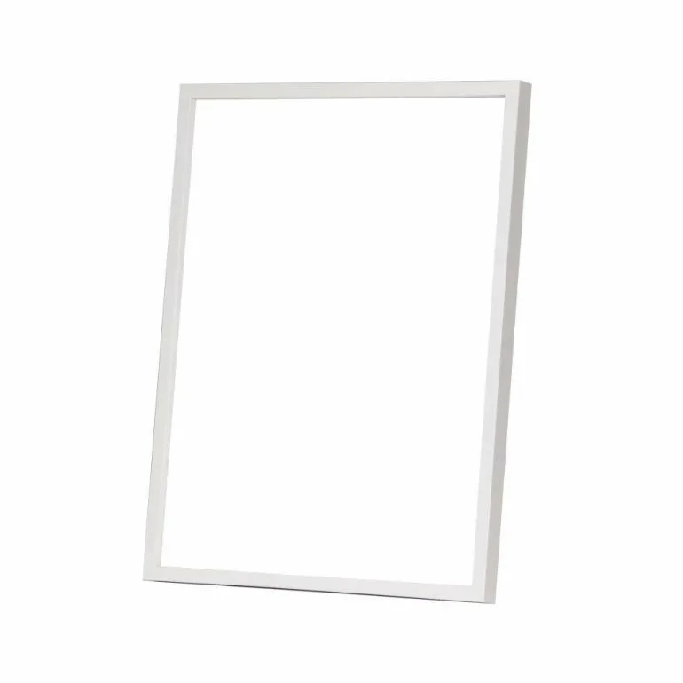 Hvid træramme, refleksfri, smal, 30 x 40 cm, Type 860