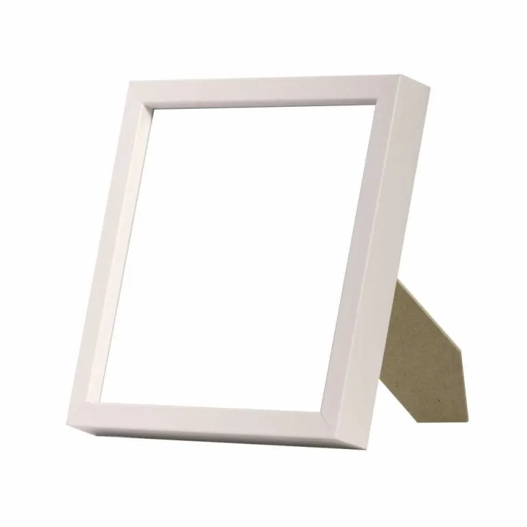 Hvid træramme, smal, Type 860