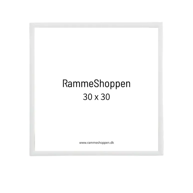 Hvid træramme, smal, Type 860