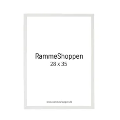 Hvid træramme, smal, Type 860