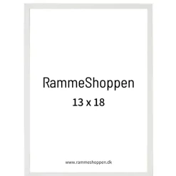 Hvid træramme, smal, Type 860