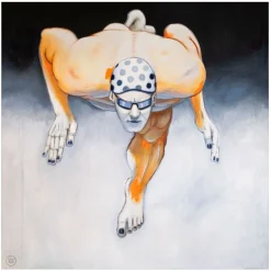 Kunstplakat - JUMP af Steen Kirkegaard Erichsen - 70x70 cm
