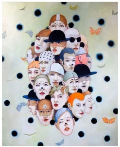 Kunstplakat - SHADOW PEOPLE af Steen Kirkegaard Erichsen - 70 x 90 cm