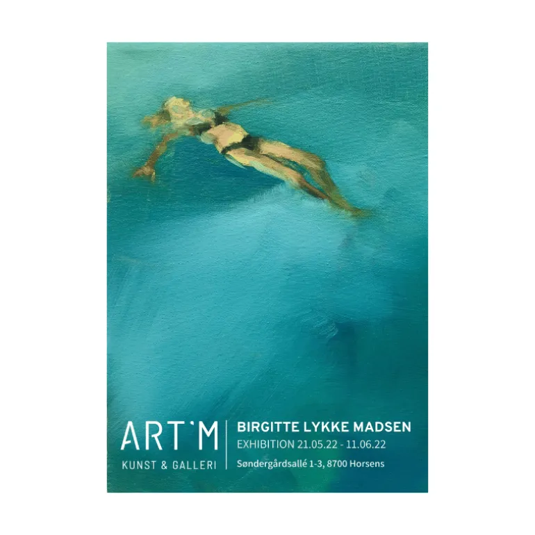 Kunstplakat - udstillingsplakat med Birgitte Lykke Madsen