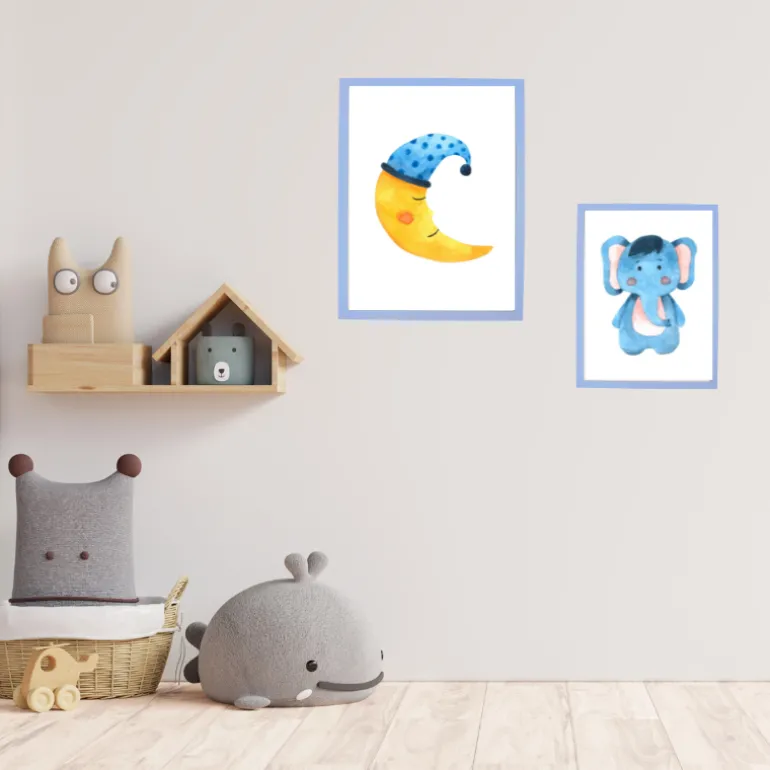 Lyseblå træramme - Type 481