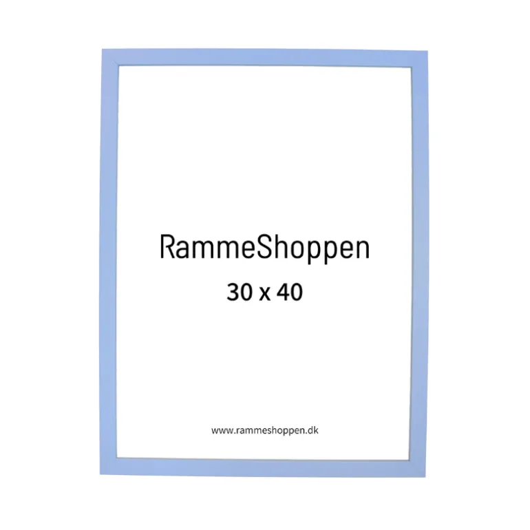 Lyseblå træramme - Type 481