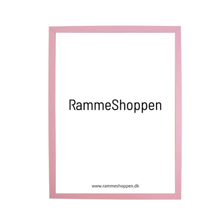 Lyserød træramme - Type 480