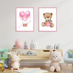 Lyserød træramme - Type 480