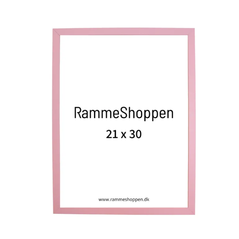 Lyserød træramme - Type 480