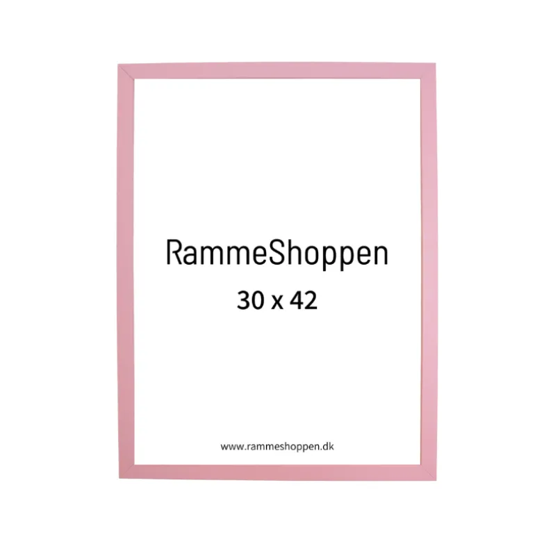 Lyserød træramme - Type 480