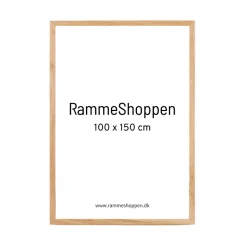 Massiv Egetræsramme - 100 x 150 cm - Type 851