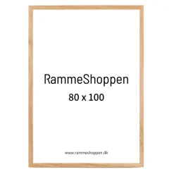 Massiv Egetræsramme - 80 x 100 cm - Type 851