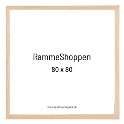 Massiv Egetræsramme - 80 x 80 cm - Type 851