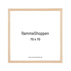 Massiv Egetræsramme - 70 x 70 cm - Type 851