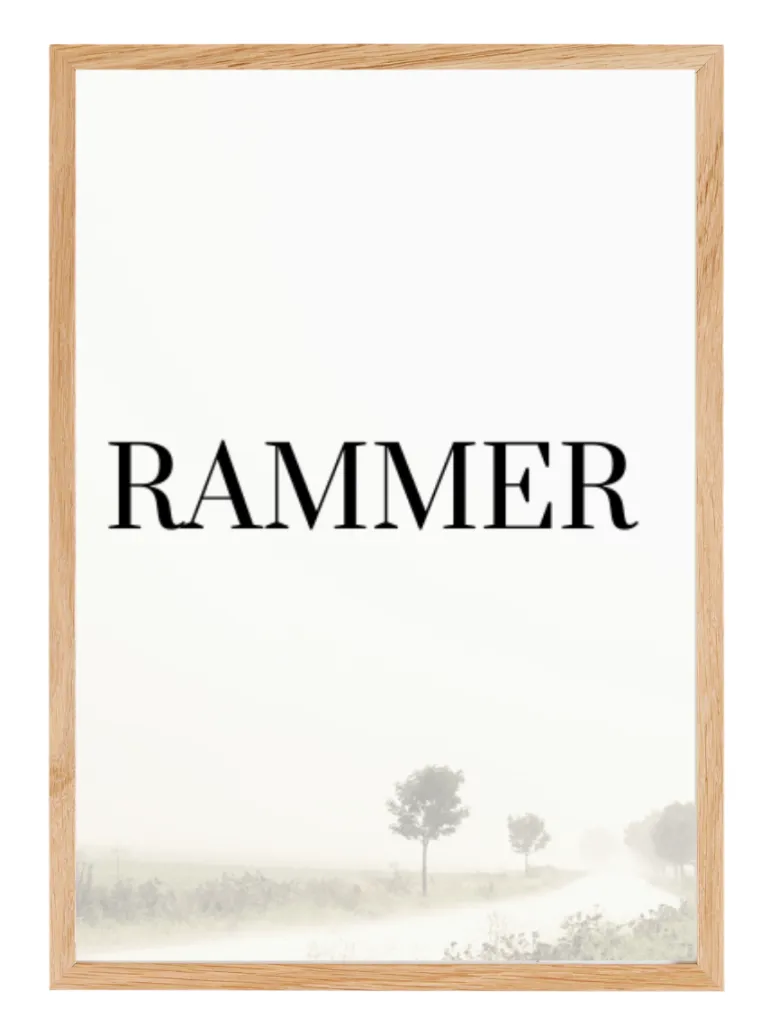 Massiv Egetræsramme - Type 851