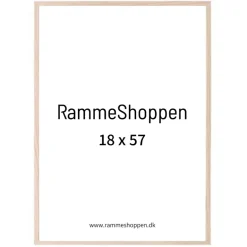 Massiv egetræsramme, smal - 18 x 57 cm - Type 320