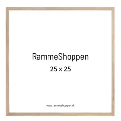 Massiv egetræsramme, smal - 25 x 25 cm - Type 320