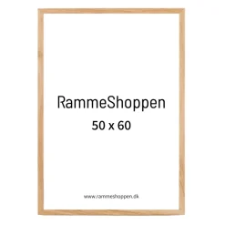 Massiv egetræsramme, smal - 50 x 60 cm - Type 320