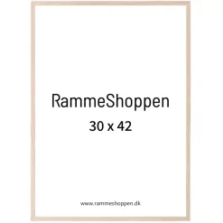 Massiv egetræsramme, smal - 30 x 42 cm (A3) - Type 320