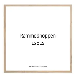 Massiv egetræsramme, smal - 15 x 15 cm - Type 320