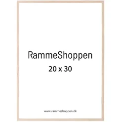 Massiv egetræsramme, smal - 20 x 30 cm - Type 320