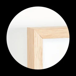 Massiv egetræsramme, smal - 60 x 80 cm - Type 320