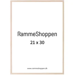 Massiv egetræsramme, smal - 21 x 30 cm (A4) - Type 320
