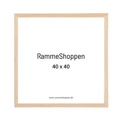 Massiv egetræsramme, smal - 40 x 40 cm - Type 320