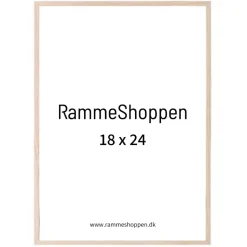 Massiv egetræsramme, smal - 18 x 24 cm - Type 320