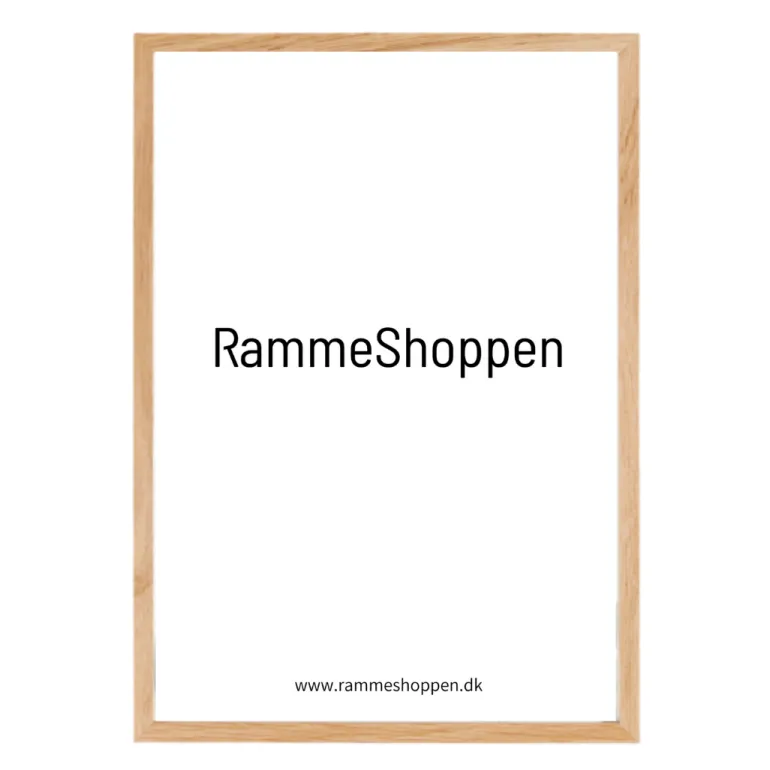 Massiv egetræsramme, smal - Type 320