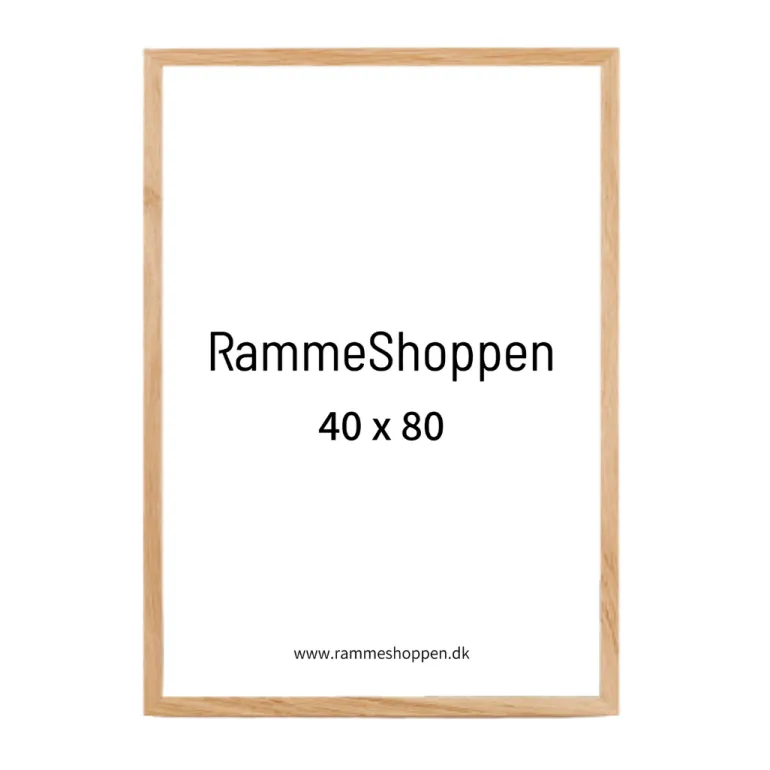 Massiv egetræsramme, smal - Type 320