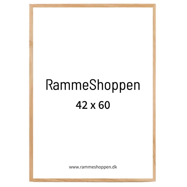 Massiv egetræsramme, smal - Type 320